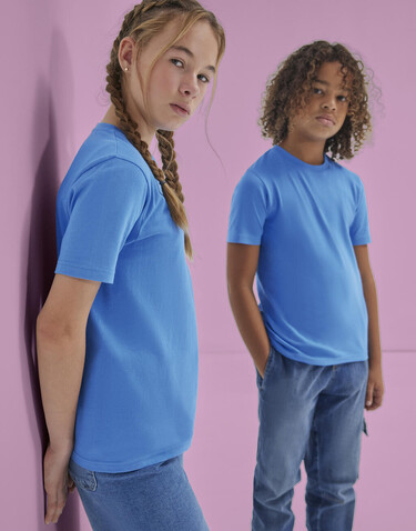 B &amp; C #E150 T-Shirt /kids, Light Navy, 5/6 (110/116) bedrucken, Art.-Nr. 034422064