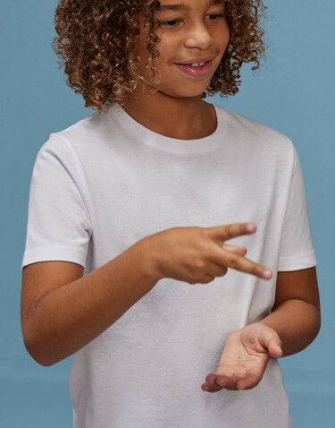 B &amp; C #E190 T-Shirt /kids, Sky Blue, 9/11 (134/146) bedrucken, Art.-Nr. 036423206