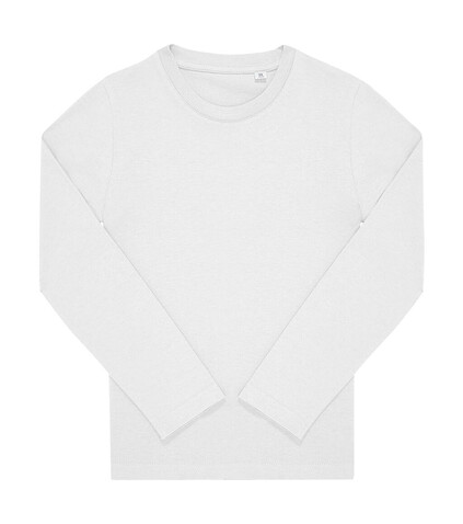 B &amp; C #E150 LSL T-Shirt /kids, White, 5/6 (110/116) bedrucken, Art.-Nr. 037420004