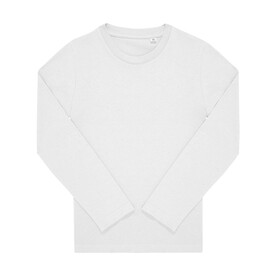 B &amp;amp; C #E150 LSL T-Shirt /kids, White, 5/6 (110/116) bedrucken, Art.-Nr. 037420004