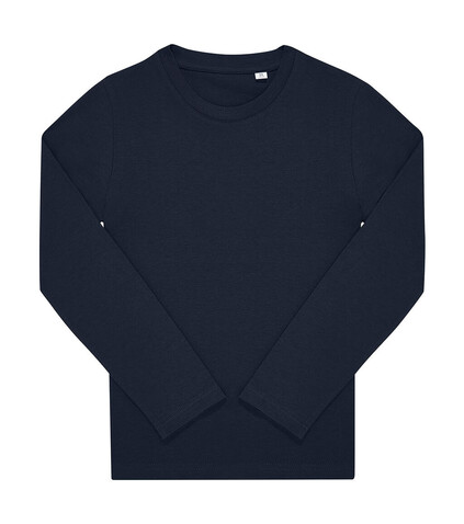 B &amp; C #E150 LSL T-Shirt /kids, Navy, 5/6 (110/116) bedrucken, Art.-Nr. 037422004