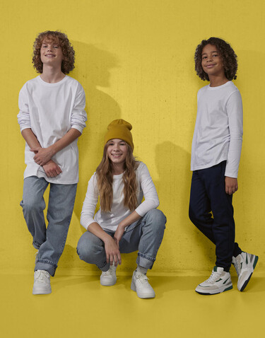 B &amp; C #E150 LSL T-Shirt /kids, Navy, 5/6 (110/116) bedrucken, Art.-Nr. 037422004