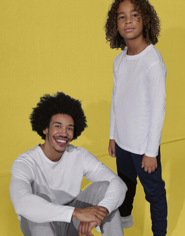 B &amp; C #E150 LSL T-Shirt /kids, Navy, 5/6 (110/116) bedrucken, Art.-Nr. 037422004