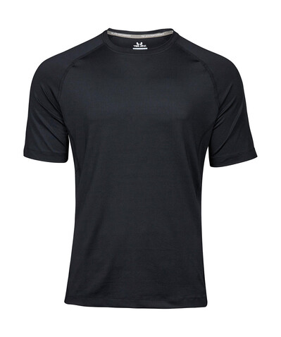 Tee Jays COOLdry Tee, Black, M bedrucken, Art.-Nr. 037541014
