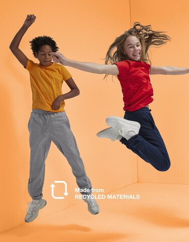 B &amp; C Active T /kids, Ultra Yellow, 7/8 (122/128) bedrucken, Art.-Nr. 038426225