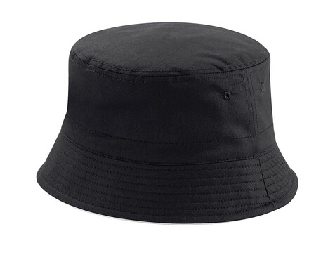 Beechfield Reversible Bucket Hat, Black/Light Grey, S/M bedrucken, Art.-Nr. 046691551
