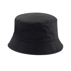 Beechfield Reversible Bucket Hat, Black/Light Grey, S/M bedrucken, Art.-Nr. 046691551