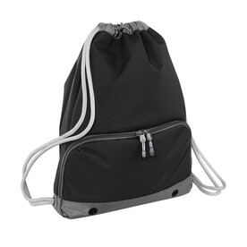Bag Base Athleisure Gymsac, Black, One Size bedrucken, Art.-Nr. 047291010 Bag Base Athleisure Gymsac, Black, One Size bedrucken, Art.-Nr. 047291010
