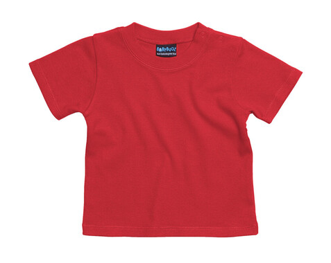 BabyBugz Baby T-Shirt, Red, 12-18 bedrucken, Art.-Nr. 047474004