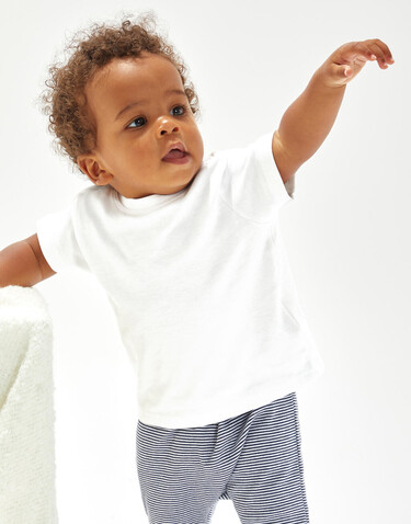 BabyBugz Baby T-Shirt, Dusty Blue, 6-12 bedrucken, Art.-Nr. 047473113