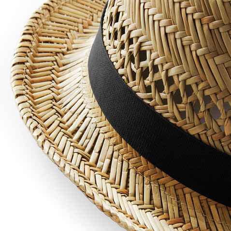 Beechfield Straw Summer Trilby, Natural, S/M bedrucken, Art.-Nr. 049690081