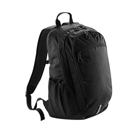 Quadra Endeavour Backpack, Jet Black, One Size bedrucken, Art.-Nr. 052301050