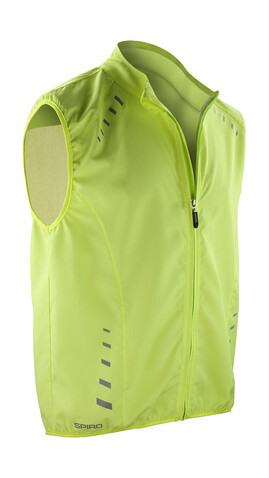 Result Spiro Bikewear Crosslite Gilet, Neon Lime, M bedrucken, Art.-Nr. 053335224