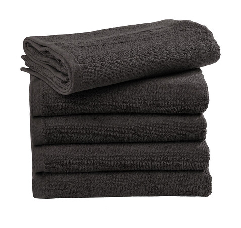 SG ACCESSORIES - TOWELS Ebro Beach Towel 100x180cm, Deep Black, One Size bedrucken, Art.-Nr. 054641020