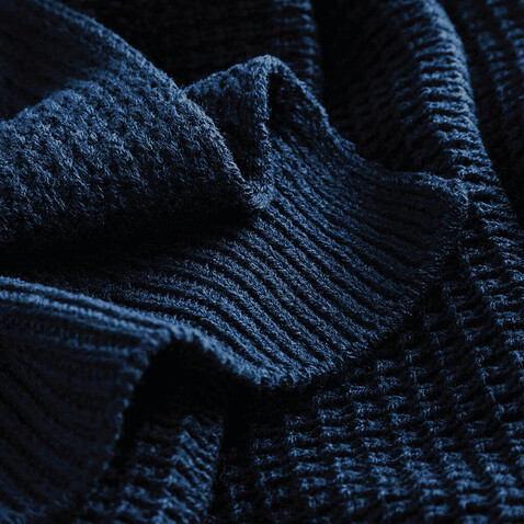 Beechfield Classic Waffle Knit Scarf, Black, One Size bedrucken, Art.-Nr. 055691010
