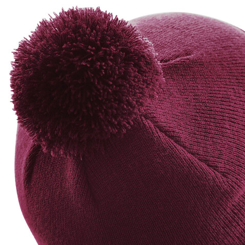 Beechfield Original Pom Pom Beanie, Black, One Size bedrucken, Art.-Nr. 056691010