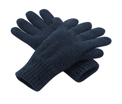 Beechfield Classic Thinsulate™ Gloves, Black, L/XL bedrucken, Art.-Nr. 061691012