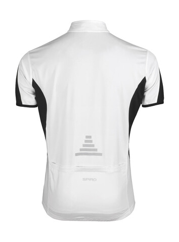 Result Bike Full Zip Top, White/Black, M bedrucken, Art.-Nr. 064330564