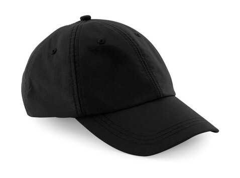 Beechfield Outdoor 6 Panel Cap, Black, One Size bedrucken, Art.-Nr. 065691010