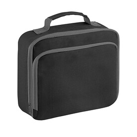 Quadra Lunch Cooler Bag, Black, One Size bedrucken, Art.-Nr. 066301010