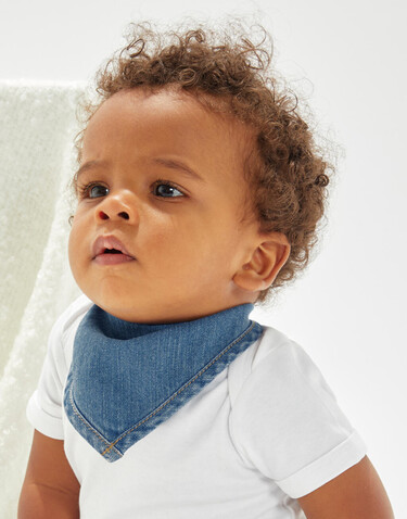 BabyBugz Baby Rocks Denim Bandana Bib, Denim Blue, One Size bedrucken, Art.-Nr. 067473080