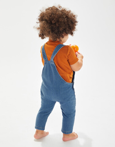 BabyBugz Baby Rocks Denim Dungarees, Denim Blue, 6-12 bedrucken, Art.-Nr. 068473083