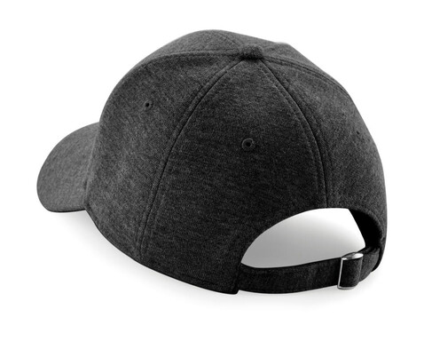 Beechfield Jersey Athleisure Baseball Cap, Heather Graphite, One Size bedrucken, Art.-Nr. 068691320