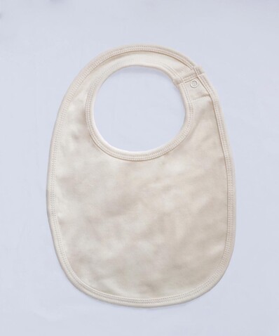 BabyBugz Single Layer Bib, Organic Natural, One Size bedrucken, Art.-Nr. 069470080