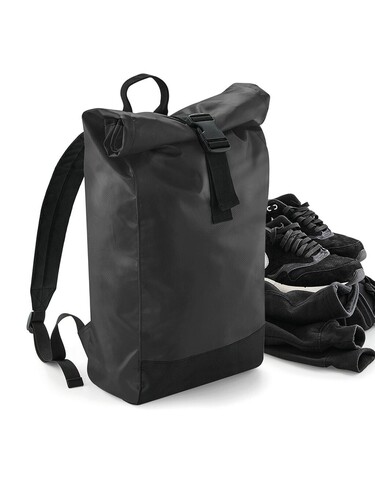 Bag Base Tarp Roll Top Backpack, Black, One Size bedrucken, Art.-Nr. 070291010