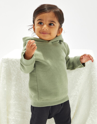 BabyBugz Baby Essential Hoodie, Soft Olive, 18-24 bedrucken, Art.-Nr. 073475345