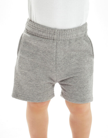 BabyBugz Baby Essential Shorts, Heather Grey Melange, 2-3y bedrucken, Art.-Nr. 075471264