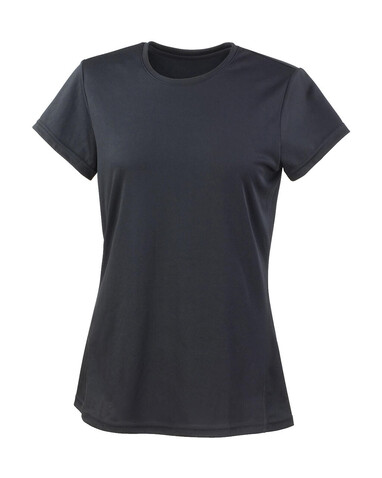 Result Ladies` Performance T-Shirt, Black, M (12) bedrucken, Art.-Nr. 076331014