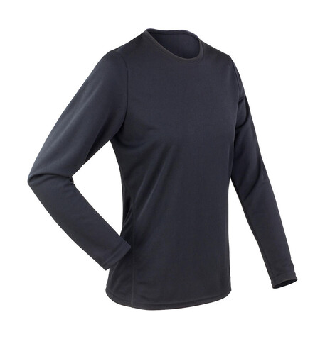 Result Ladies` Performance T-Shirt LS, Black, L (14) bedrucken, Art.-Nr. 079331015