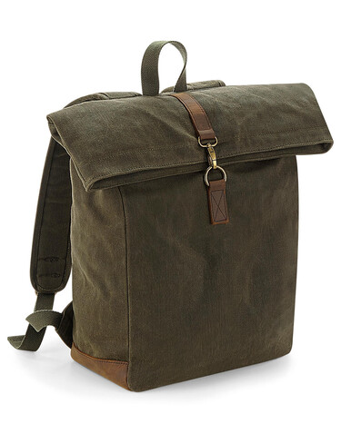 Quadra Heritage Waxed Canvas Backpack, Desert Sand, One Size bedrucken, Art.-Nr. 081307420