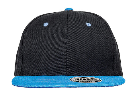Result Caps Bronx Original Flat Peak Dual Color, Heather Grey/Black, One Size bedrucken, Art.-Nr. 082341700