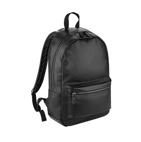 Bag Base Faux Leather Fashion Backpack, Black, One Size bedrucken, Art.-Nr. 083291010