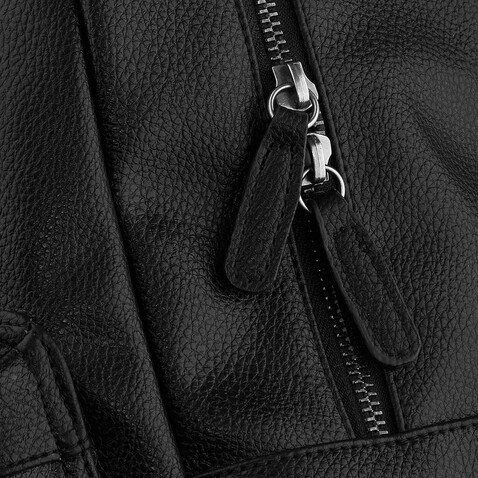 Bag Base Faux Leather Fashion Backpack, Black, One Size bedrucken, Art.-Nr. 083291010