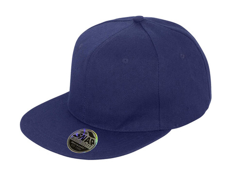 Result Caps Bronx Original Flat Peak Snap Back Cap, Navy, One Size bedrucken, Art.-Nr. 083342000