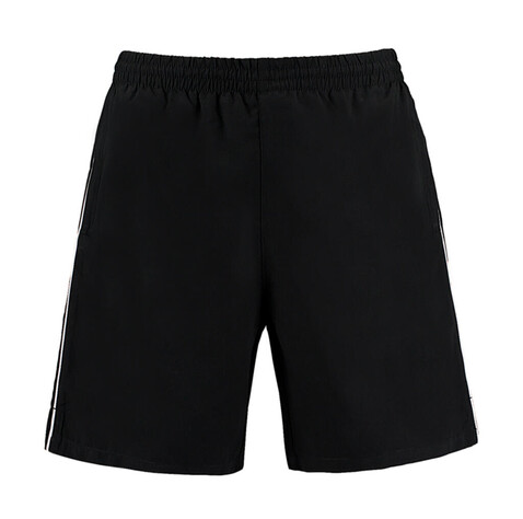 Kustom Kit Classic Fit Track Short, Black/White, S bedrucken, Art.-Nr. 084111503 Kustom Kit Classic Fit Track Short, Black/White, S bedrucken, Art.-Nr. 084111503