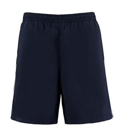 Kustom Kit Classic Fit Track Short, Navy/White, XL bedrucken, Art.-Nr. 084112526