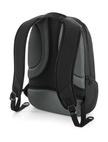Quadra Vessel™ Slimline Laptop Backpack, Black, One Size bedrucken, Art.-Nr. 084301010