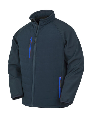 Result Compass Padded Softshell, Navy/Royal, L bedrucken, Art.-Nr. 084332375