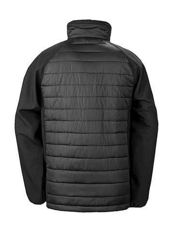 Result Compass Padded Softshell, Black/Lime, M bedrucken, Art.-Nr. 084331714