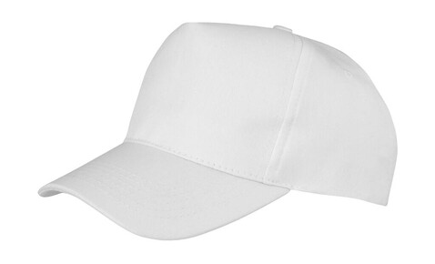 Result Caps Boston 5-Panel Printers Cap, White, One Size bedrucken, Art.-Nr. 084340000