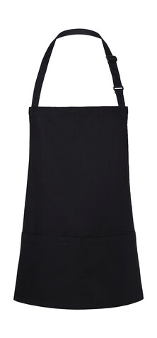 Karlowsky Short Bib Apron Basic with Buckle and Pocket, Black, One Size bedrucken, Art.-Nr. 088671010 Karlowsky Short Bib Apron Basic with Buckle and Pocket, Black, One Size bedrucken, Art.-Nr. 088671010