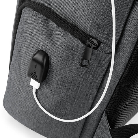 Quadra Q-Tech Charge Roll-Top Backpack, Black, One Size bedrucken, Art.-Nr. 089301010