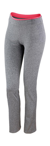 Result Women`s Fitness Trousers, Sport Grey Marl/Hot Coral, S (10) bedrucken, Art.-Nr. 091331833