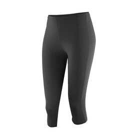 Result Women`s Impact Softex® Capri Pants, Black, 2XS (6) bedrucken, Art.-Nr. 094331011