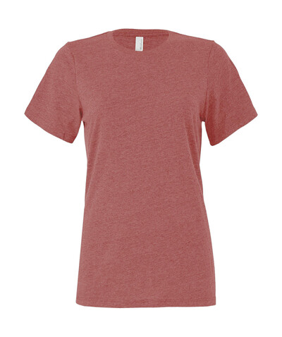 Bella Women`s Relaxed CVC Jersey Short Sleeve Tee, Heather Mauve, L bedrucken, Art.-Nr. 095063265