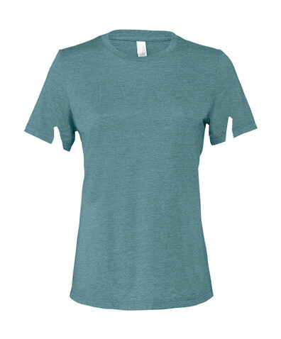Bella Women`s Relaxed CVC Jersey Short Sleeve Tee, Heather Deep Teal, XL bedrucken, Art.-Nr. 095063276